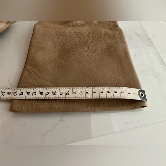 L’autre Chose Leather Knee High pull on boots, soft taupe leather,EU38/ US 7.5 - Picture 12 of 12